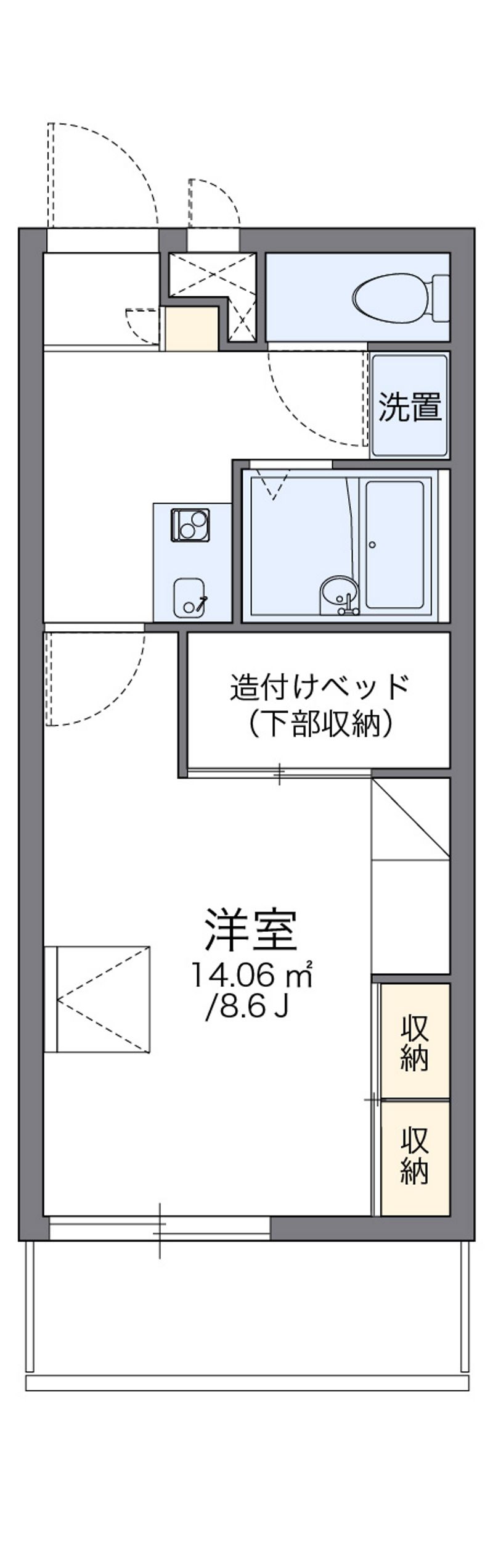 レオパレスアニマート 間取図