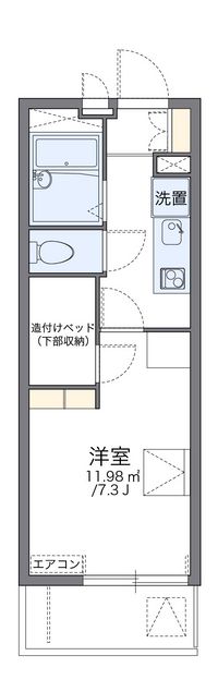 レオパレスアバ 間取り図