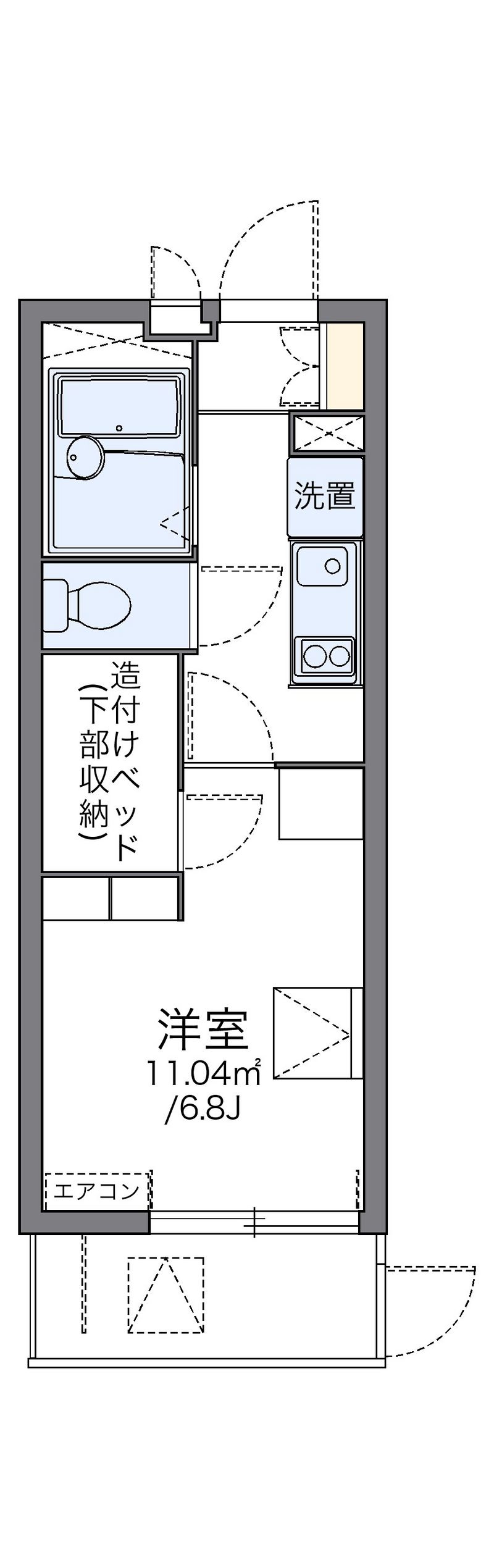レオパレス前田 間取図