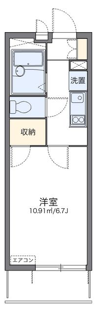 レオパレスサンビオラ 間取り図