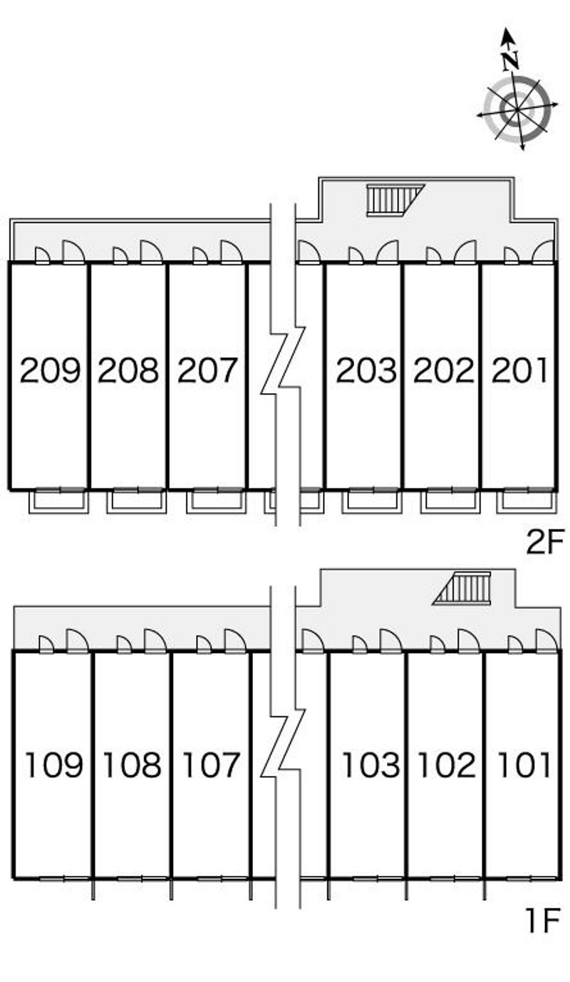 レオパレスカメリア 間取り配置図