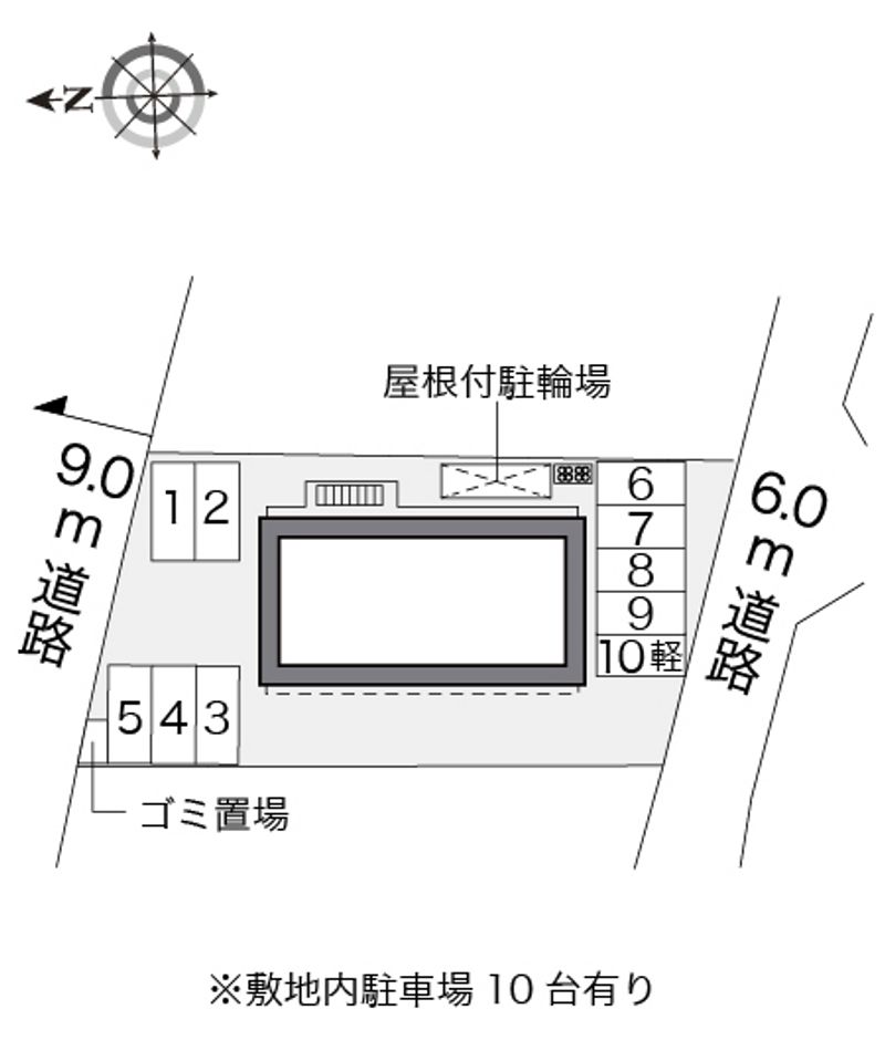 レオパレスドレ　フルール 配置図