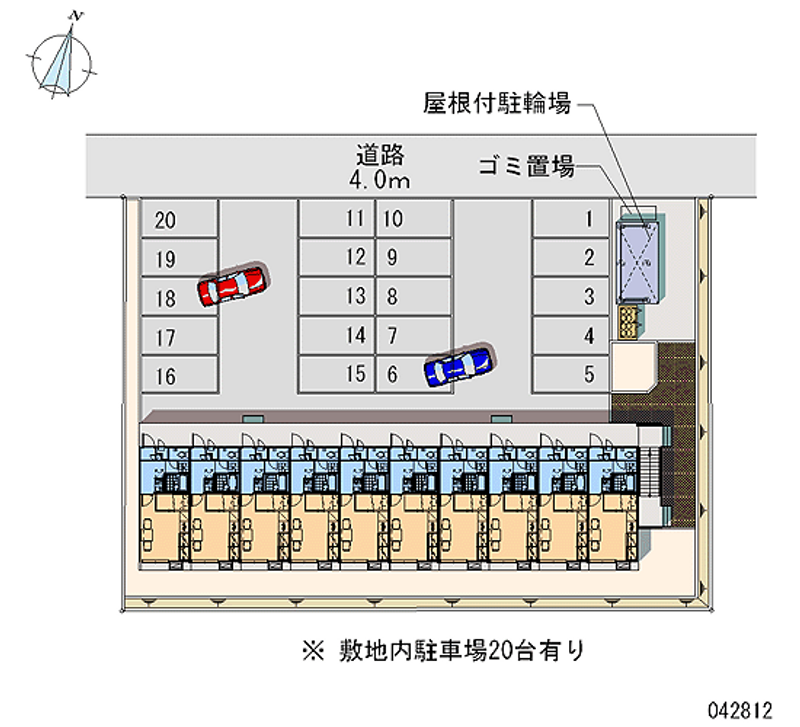 レオパレスルミエールＤ 月極駐車場