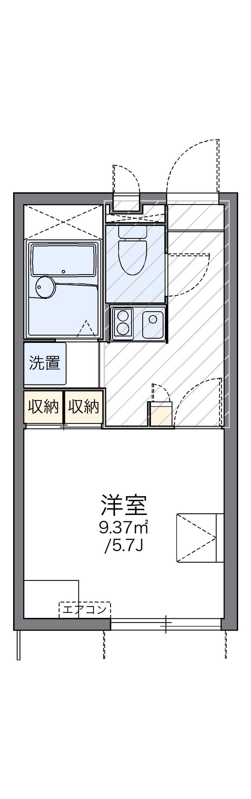 レオパレスイースト 間取図
