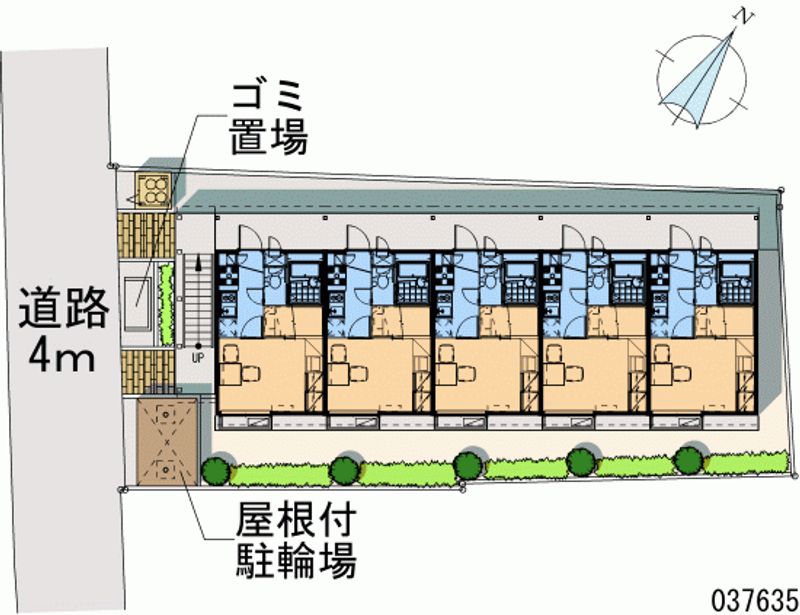 レオパレス新屋敷東 区画図