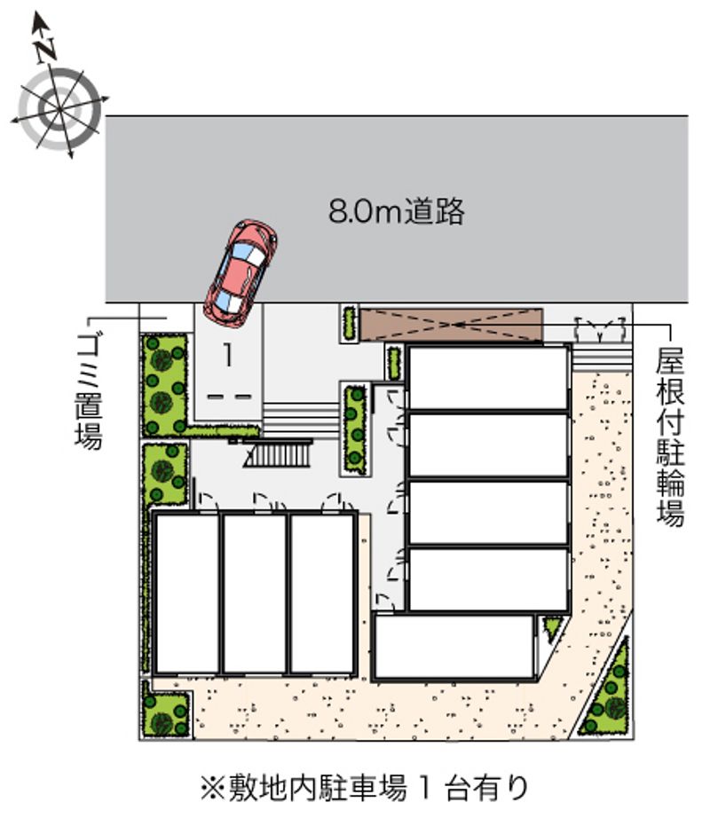 ヴィアロ高島平レジデンスＢ 配置図