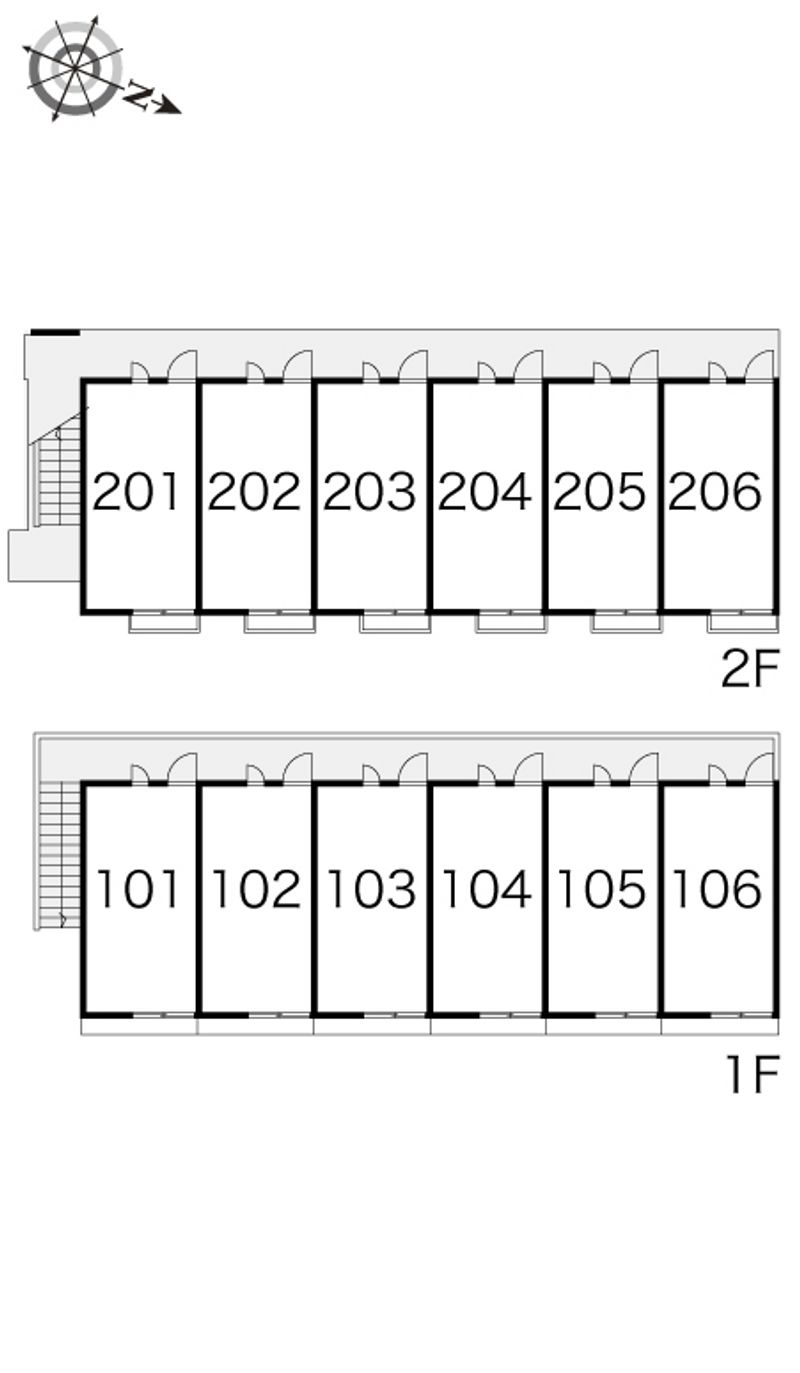 レオパレスサンセット６７ 間取配置図