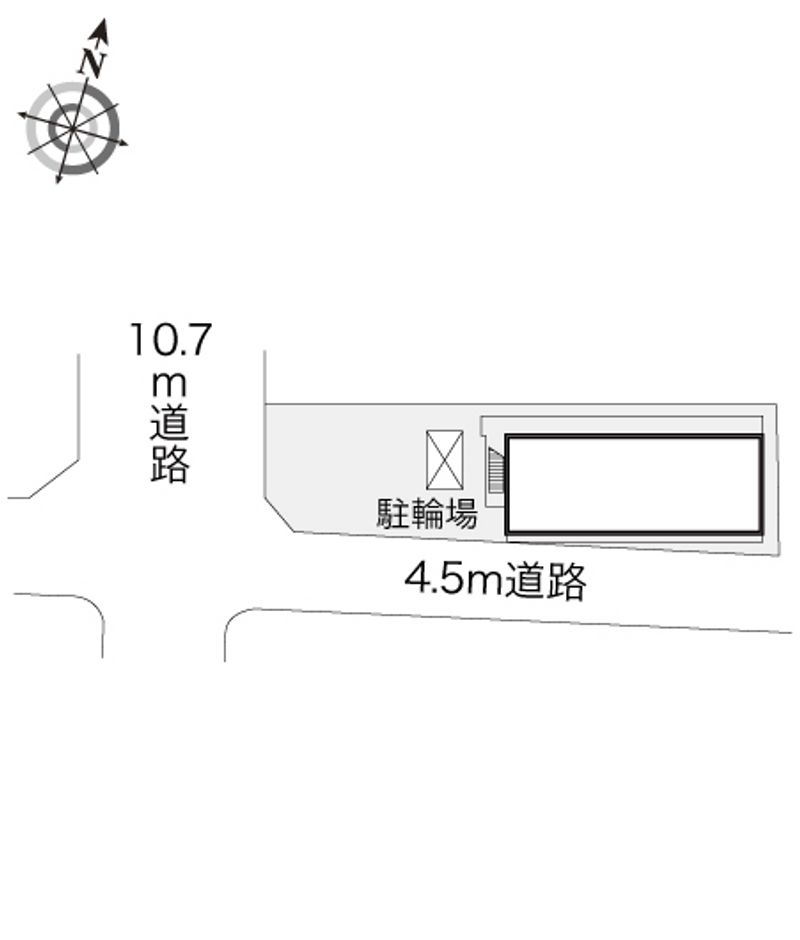 レオパレス西岡本２番館 配置図