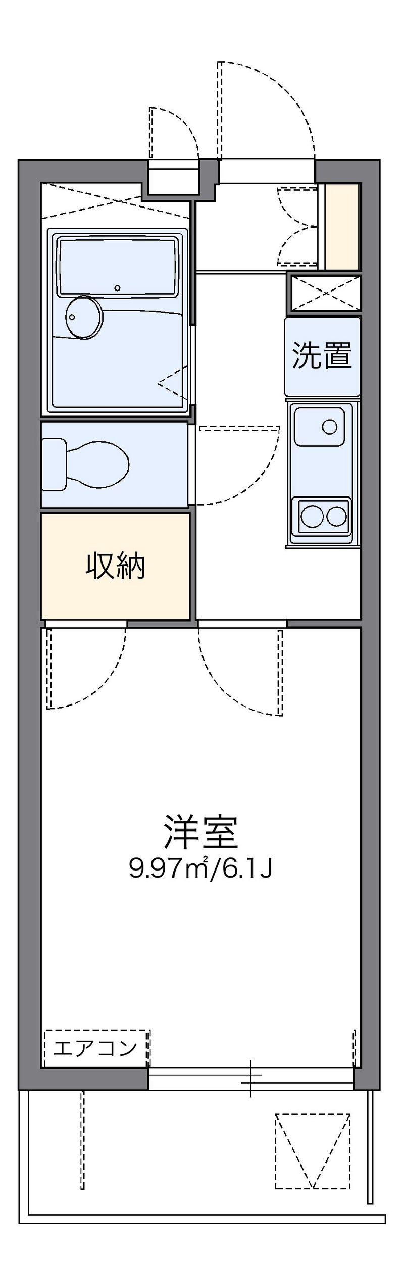 レオパレスＦｉｎｅ中沢 間取図