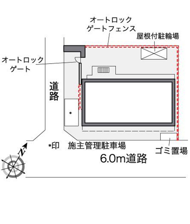 レオパレス南台 配置図
