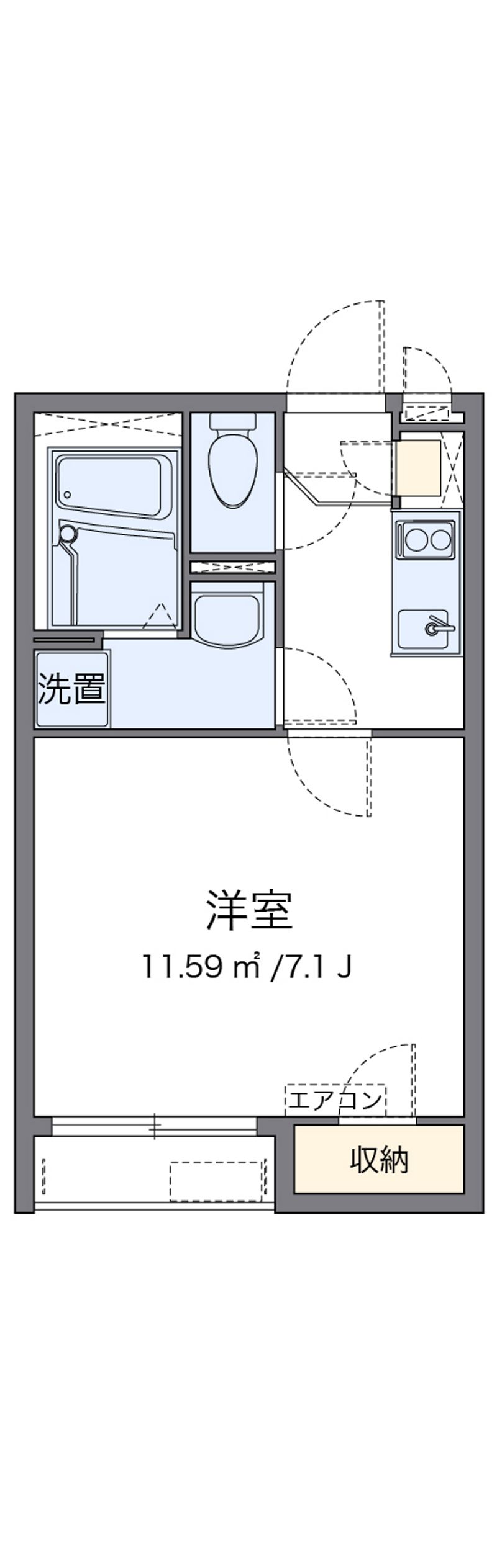 クレイノ西深津 間取り