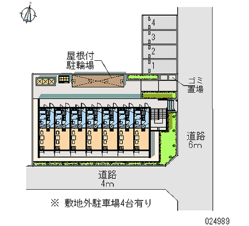 レオパレスグランパルクＮＳ 区画図