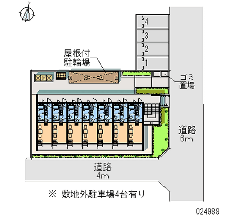 レオパレスグランパルクＮＳ 月極駐車場