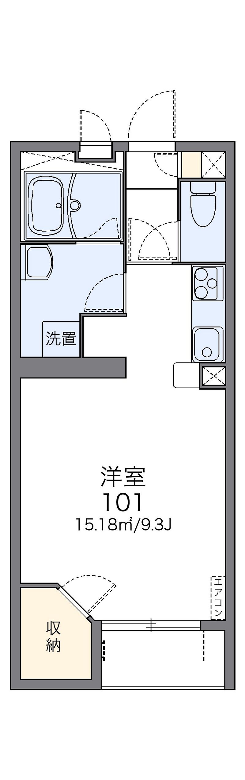 レオネクストＢＬＵＥ　ＭＯＯＮ 間取図