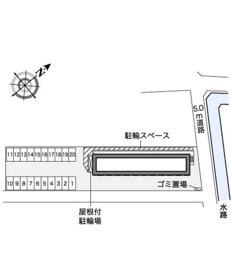 レオパレスこころ 配置図