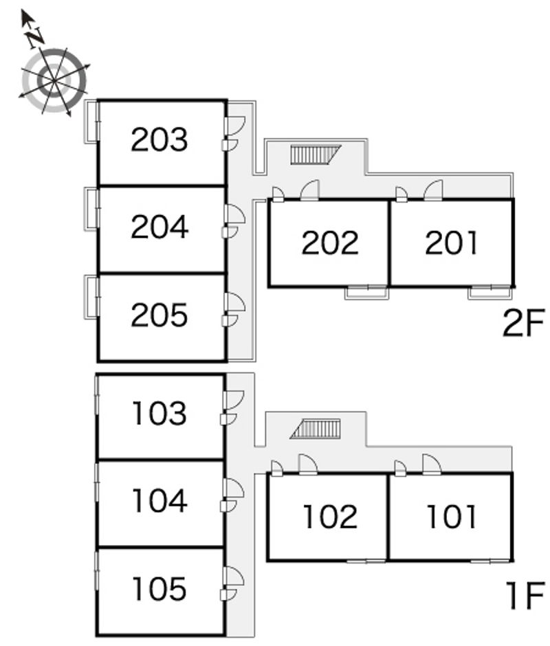 レオパレス原ノ町 間取り配置図