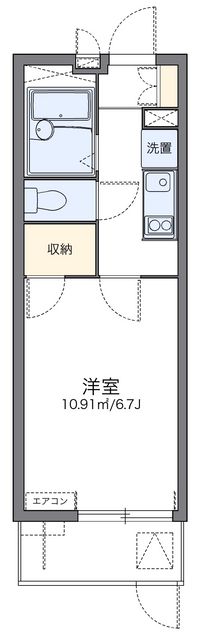 レオパレス東山山麓 間取り図