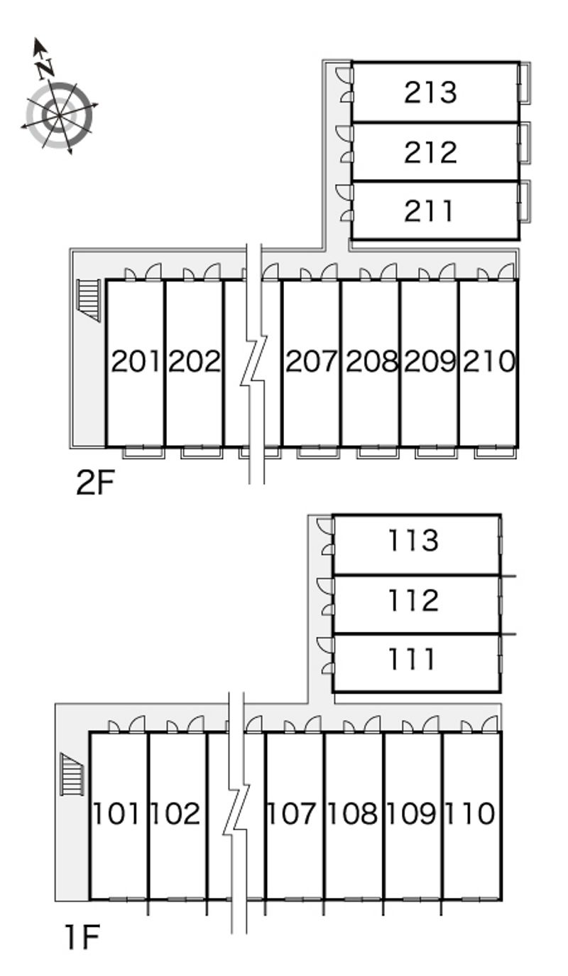 レオパレスＬＯＵＶＲＥ 間取配置図