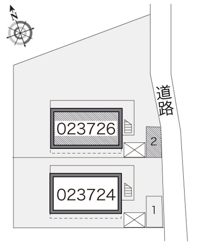 レオパレス三立ハイツＢ 配置図