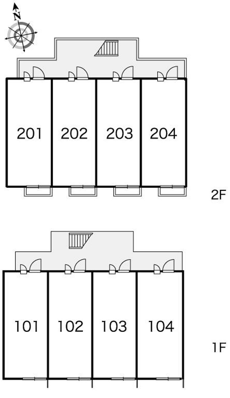 レオパレスＨＡＲＭＯＮＹ 間取配置図