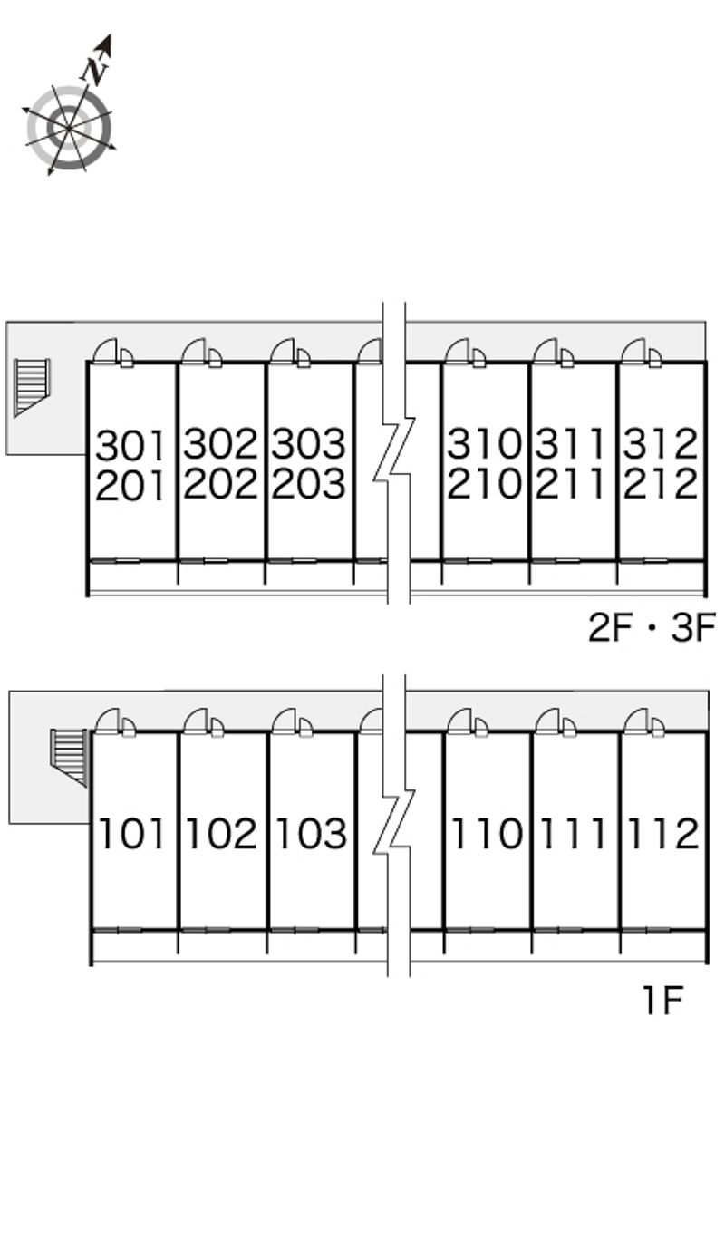レオパレスアートヒルズ 間取り配置図