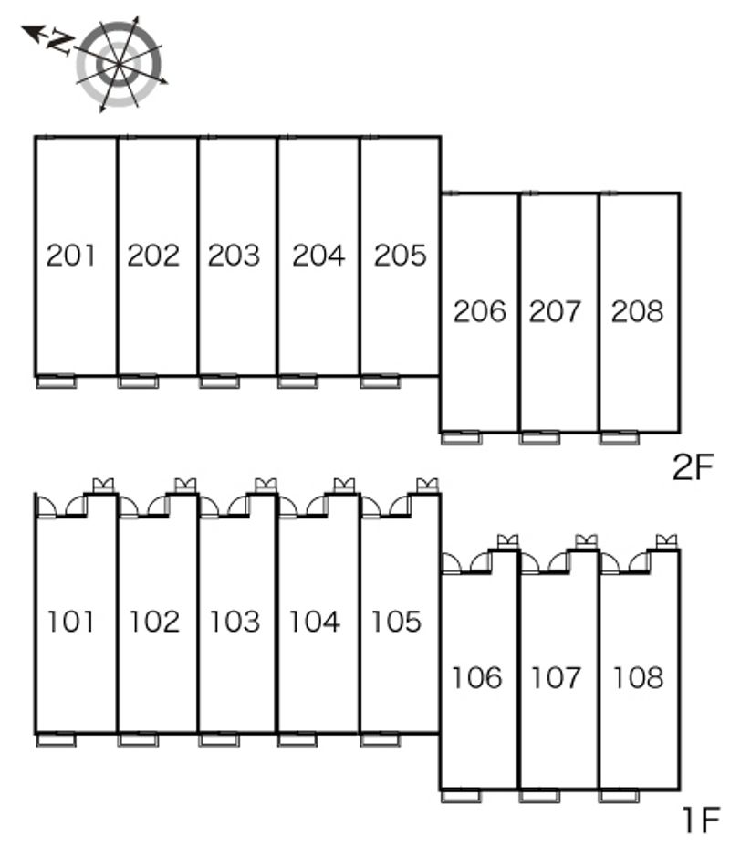 レオパレスアルカンシェル 間取り配置図