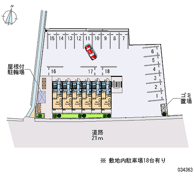 レオパレス石川 月極駐車場