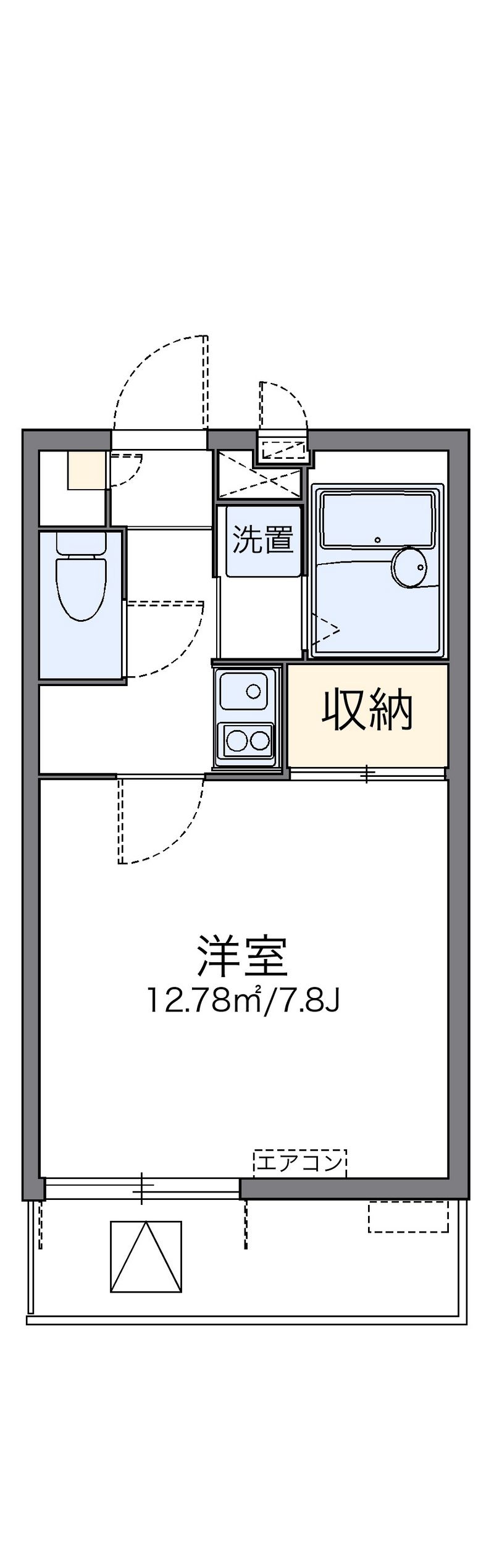 レオパレス曙 間取図