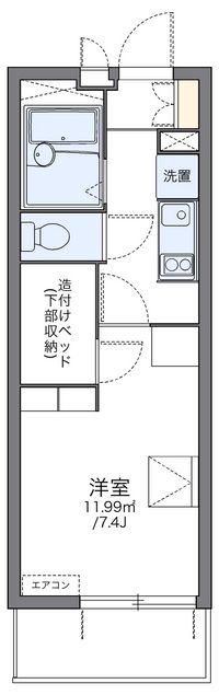 レオパレスＰａｒｋＴｏｗｎ和泉 間取り図