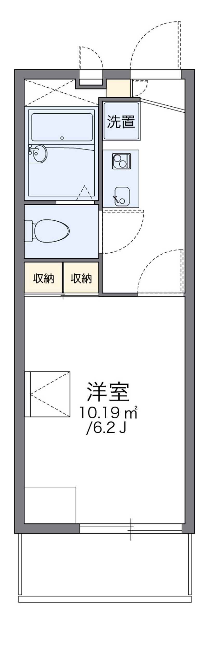 レオパレスアビコ 間取図