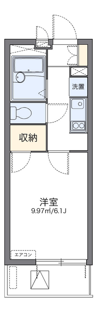 レオパレスＡＳＡＢＡⅡ 間取り図