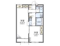 レオパレスカメリアⅡ 間取り図