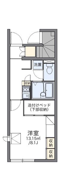 レオパレスこぶしの里　北六甲 間取り図