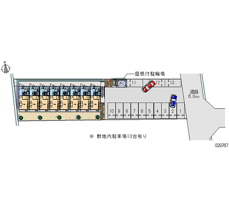 レオパレスグランドソレーユ 月極駐車場