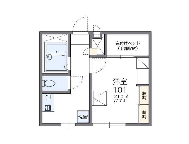 レオパレスドミール 間取図