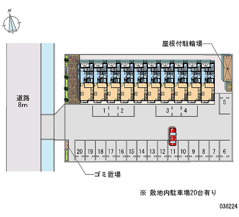 38224 bãi đậu xe hàng tháng