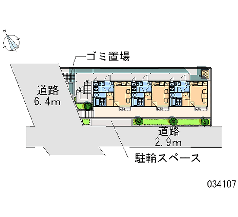 レオパレスＭａｈａｎａＣｒｅａ 区画図