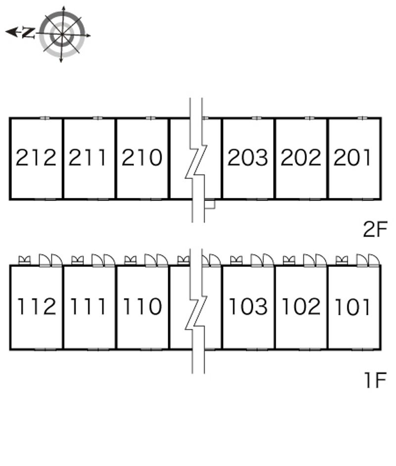 レオパレスソルジェンテ 間取配置図