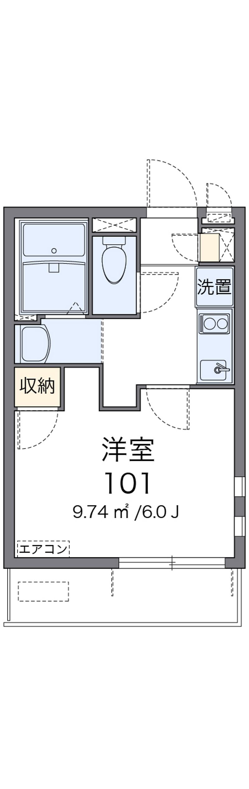 クレイノ三ヶ根Ｃ 間取図