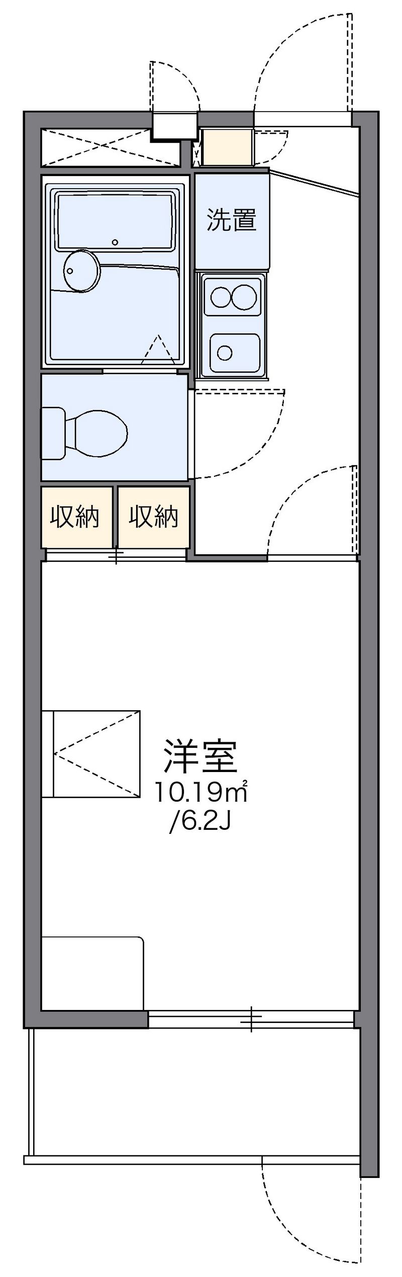 レオパレスアルカディ 間取図