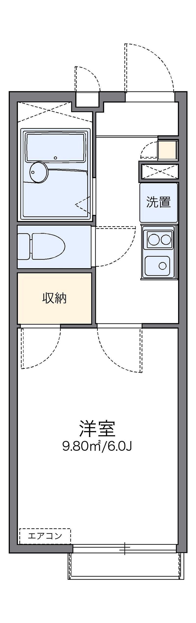 レオパレスフォーエヴァー 間取図