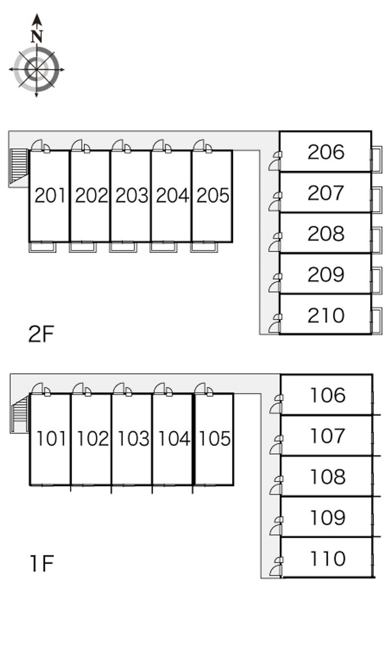 レオパレスヴィクトワール 間取配置図