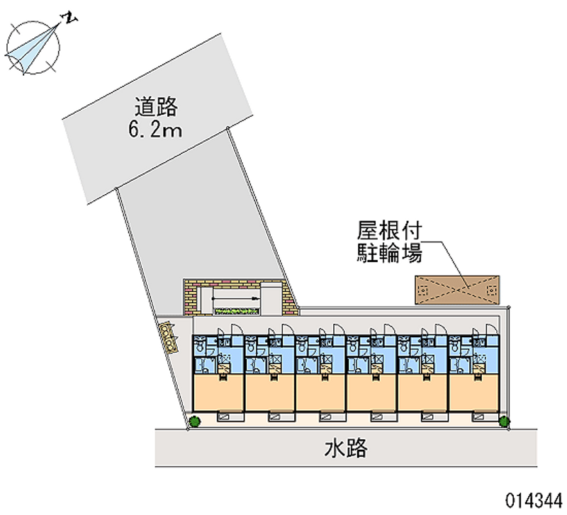レオパレス郡元 区画図