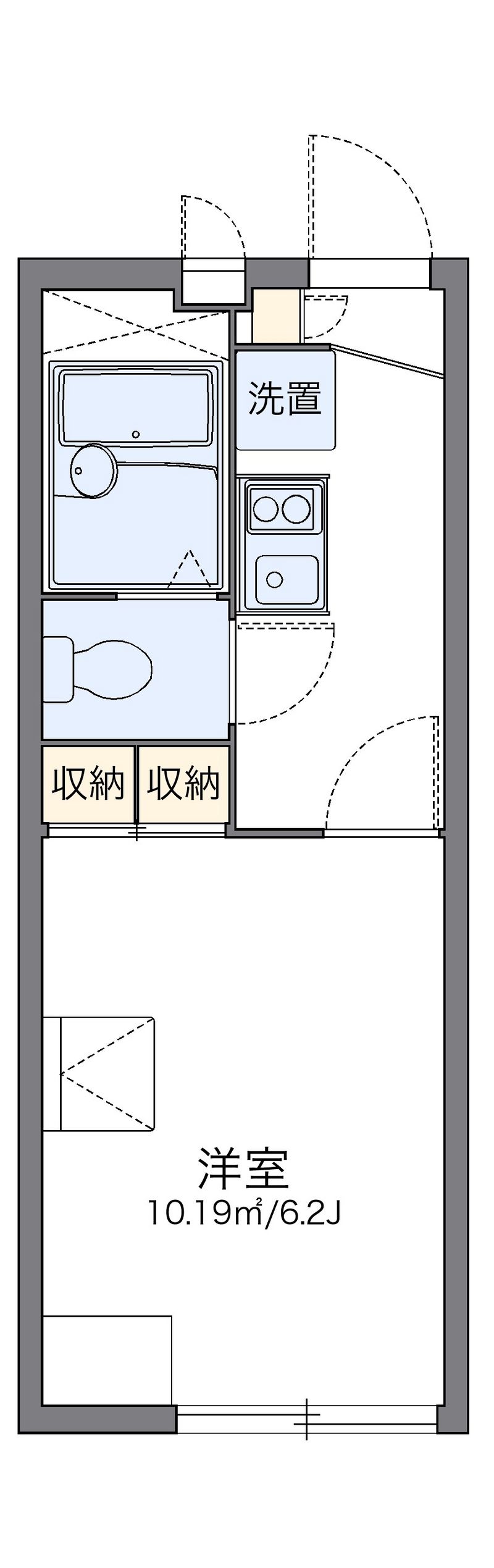 レオパレス春日 間取図