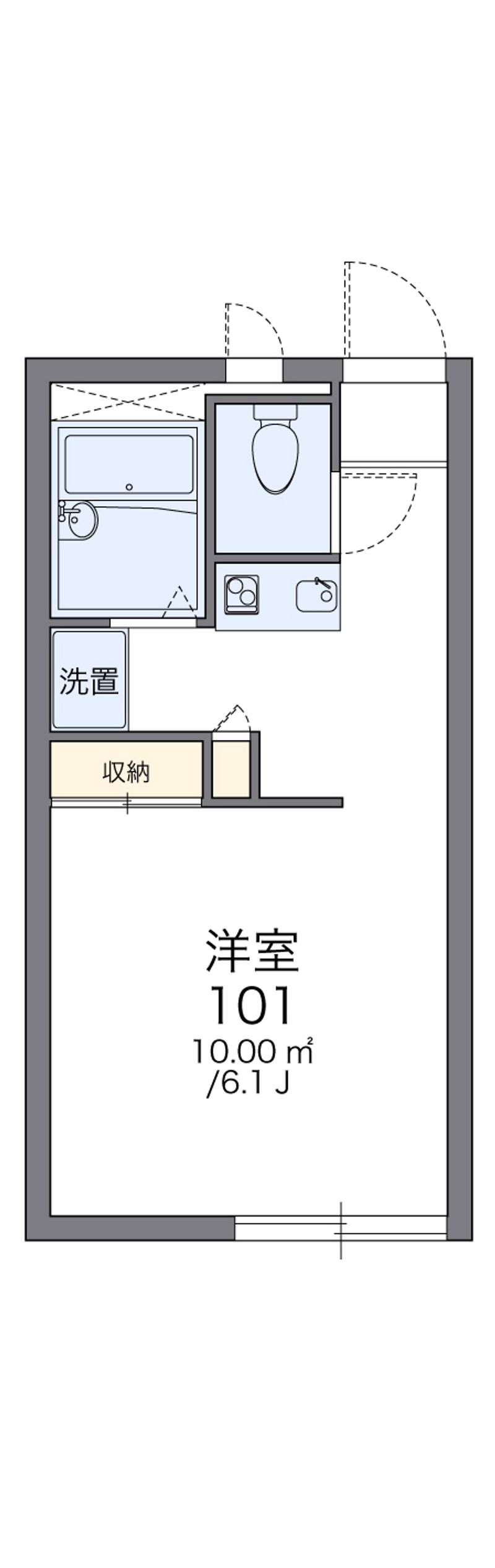 レオパレスクレイン 間取図