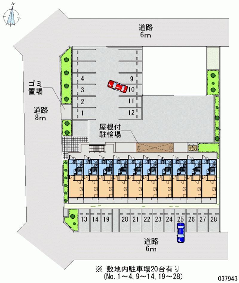 レオパレスあおば 月極駐車場