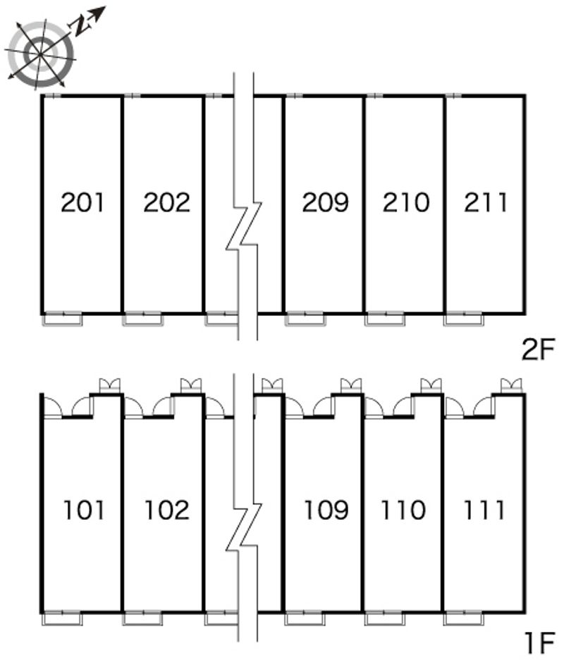 レオパレスプレミール友 間取り配置図
