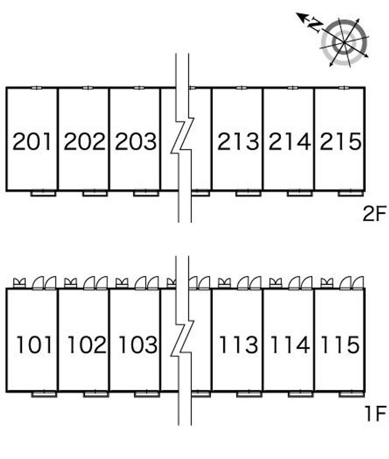 レオパレスアルタ 間取配置図