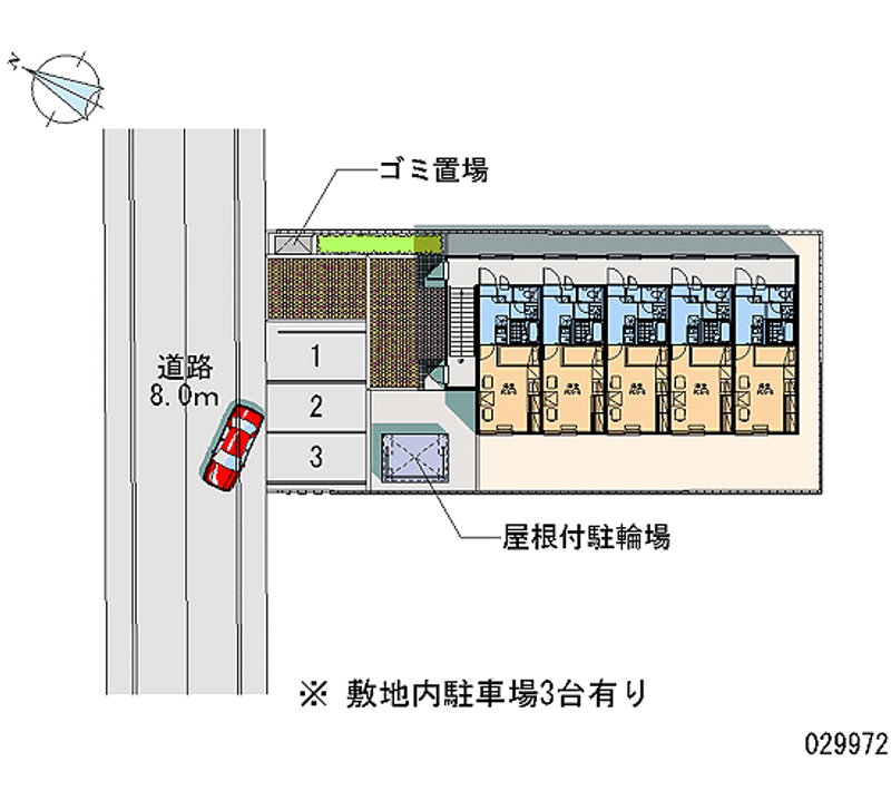 レオパレスソレイユ伏見 区画図