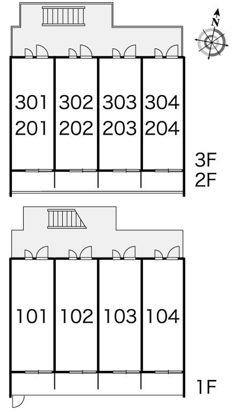 レオパレス東希望が丘 間取り配置図